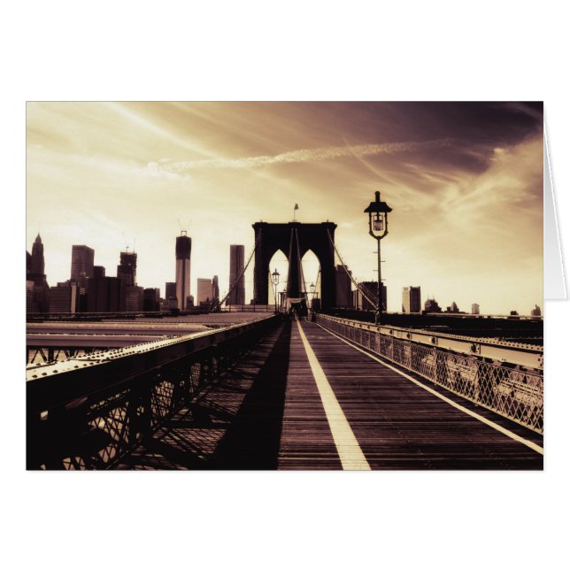 Brooklyn Bridge - New York City (Vorderseite (Horizontal))