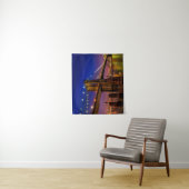 Brooklyn Bridge, New York City at Night Wandteppich (Beispiel)