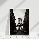 Brooklyn Bridge New York City - Canvas Print Leinwanddruck<br><div class="desc">Die Schwarz-Weiß-Brooklyn-Brücke Canvas Print,  die den neuesten Trends in der Wohngestaltung folgt,  ist ideal,  um Ihre Wände zu erneuern.</div>