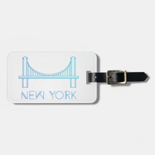 Brooklyn Bridge| New York City Gepäckanhänger (Vorderseite horizontal)