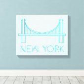 Brooklyn Bridge | New York City Leinwanddruck (Insitu (Holzboden))
