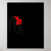 Brooklyn Bridge New York City Nyc Christmas T Shir Poster (Vorne)