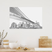 Brooklyn Bridge, New York City Poster (Küche)