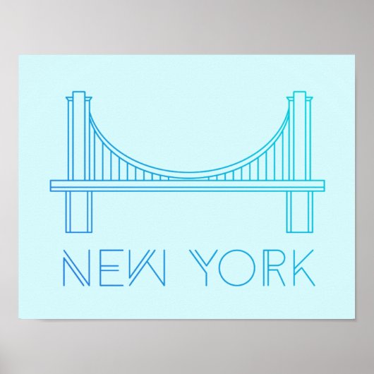 Brooklyn Bridge | New York City Poster (Vorne)