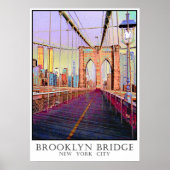 Brooklyn Bridge, New York City Poster (Vorne)
