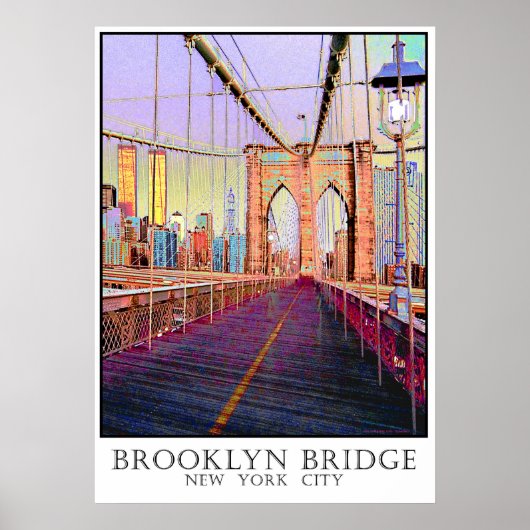 Brooklyn Bridge, New York City Poster (Vorne)