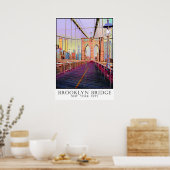 Brooklyn Bridge, New York City Poster (Küche)