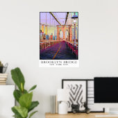Brooklyn Bridge, New York City Poster (Heimbüro)