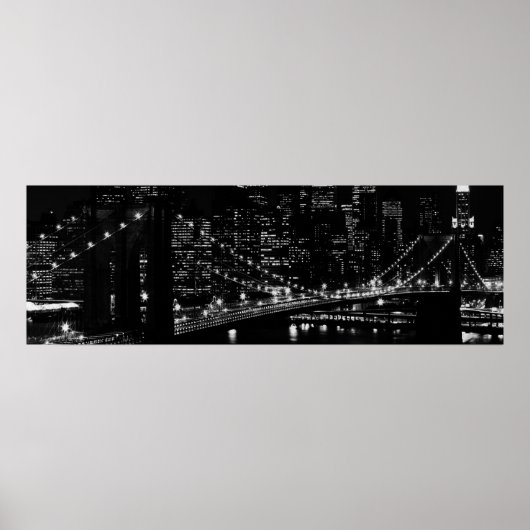 Brooklyn Bridge New York City Poster Print (Vorne)