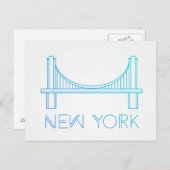Brooklyn Bridge | New York City Postkarte (Vorne/Hinten)