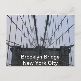 Brooklyn Bridge, New York City Postkarte