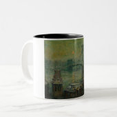 Brooklyn Bridge (New York City Sehenswürdigkeit) ( Zweifarbige Tasse (Vorderseite Links)