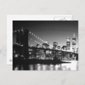 Brooklyn Bridge New York City Skyline Manhattan Postkarte (Vorne/Hinten)