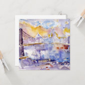 Brooklyn Bridge (New York City) (von John Marin) Karte (Vorderseite/Rückseite Beispiel)