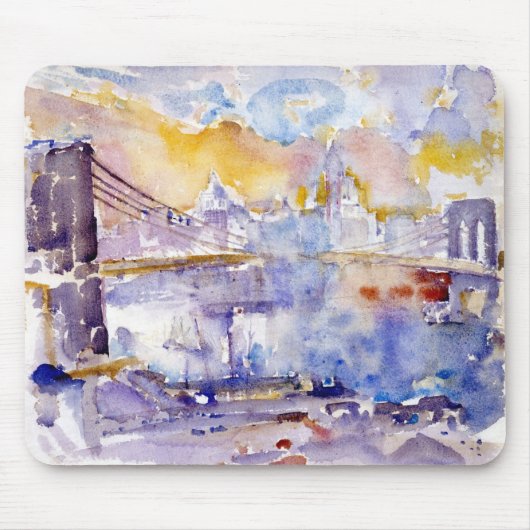 Brooklyn Bridge (New York City) (von John Marin) Mousepad (Vorne)