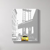 Brooklyn Bridge New York City Yellow Taxi Nyc Leinwanddruck (Vorderseite)