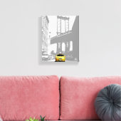 Brooklyn Bridge New York City Yellow Taxi Nyc Leinwanddruck (Insitu (Wohnzimmer))