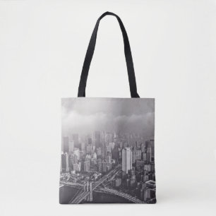 BROOKLYN BRIDGE NEW YORK EIN FOGGY TAG TASCHE