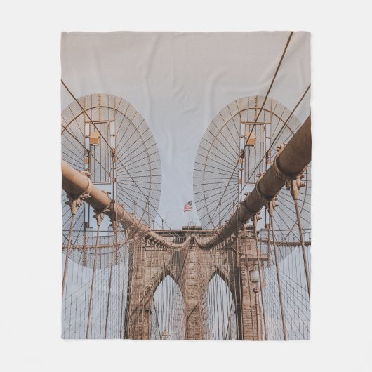 BROOKLYN BRIDGE NEW YORK FLEECEDECKE (Vorderseite)