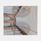 BROOKLYN BRIDGE NEW YORK FLEECEDECKE (Vorderseite (Horizontal))
