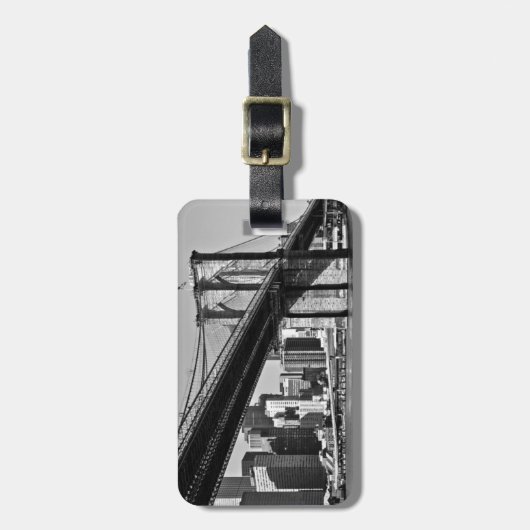 Brooklyn Bridge New York Gepäckanhänger (Vorderseite vertikal)