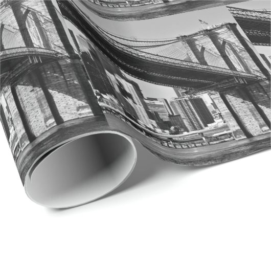 Brooklyn Bridge New York Geschenkpapier (Rolleneckpunkt)