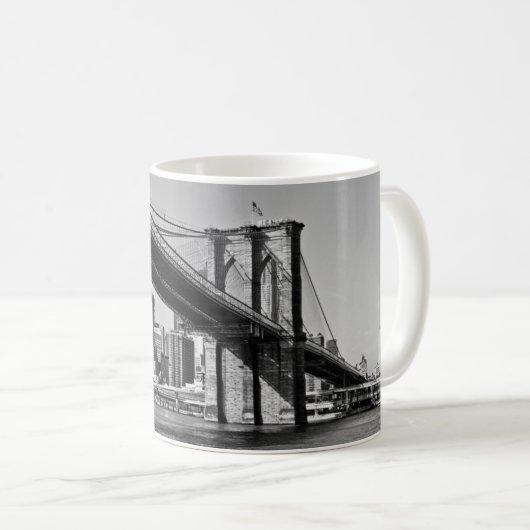 Brooklyn Bridge New York Kaffeetasse (VorderseiteRechts)