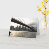 Brooklyn Bridge, New York Karte (Gelbe Blume)