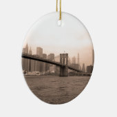 Brooklyn Bridge New York Keramikornament (Rechts)