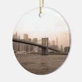 Brooklyn Bridge New York Keramikornament (Links)
