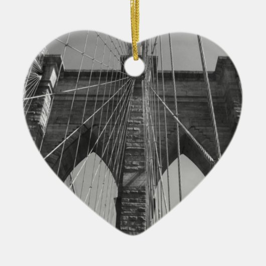 Brooklyn Bridge New York Keramikornament (Vorne)