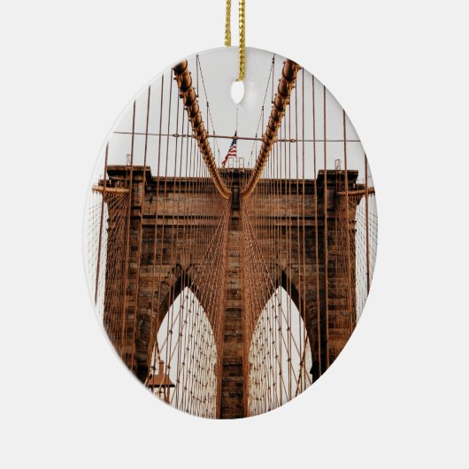 Brooklyn Bridge, New York Keramikornament (Rechts)