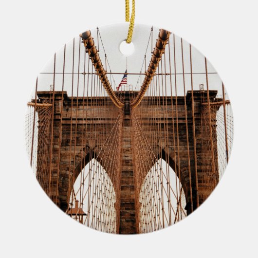 Brooklyn Bridge, New York Keramikornament (Vorne)