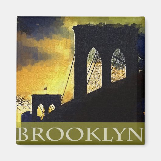 Brooklyn Bridge, New York Magnet (Vorne)