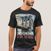 Brooklyn Bridge New York, Männer-T - Shirt 2 (Vorderseite)