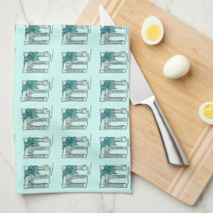 Brooklyn Bridge New York NYC Blue Hanukkah Holiday Handtuch