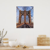 Brooklyn Bridge, New York Poster (Küche)