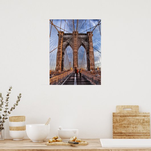 Brooklyn Bridge, New York Poster (Küche)