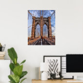 Brooklyn Bridge, New York Poster (Heimbüro)