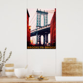 Brooklyn Bridge New York Poster (Küche)