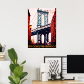 Brooklyn Bridge New York Poster (Heimbüro)
