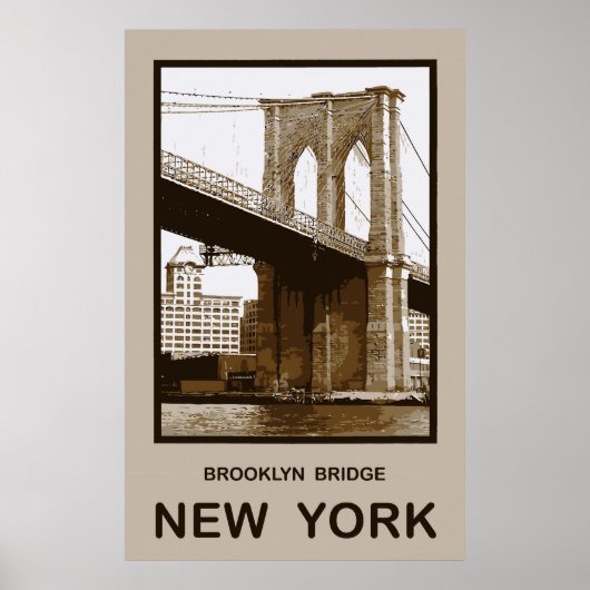 Brooklyn Bridge New York Poster (Vorne)