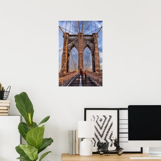 Brooklyn Bridge New York Poster (Heimbüro)