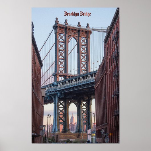 Brooklyn Bridge, New York Poster (Vorne)
