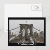 Brooklyn Bridge, New York Postkarte (Vorne/Hinten)
