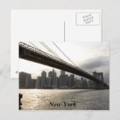 Brooklyn Bridge, New York Postkarte (Vorne/Hinten)