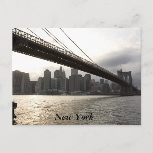 Brooklyn Bridge, New York Postkarte (Vorderseite)