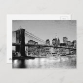 Brooklyn Bridge New York Postkarte (Vorne/Hinten)