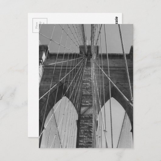 Brooklyn Bridge New York Postkarte (Vorne/Hinten)