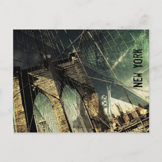 Brooklyn Bridge - New York Postkarte (Vorderseite)